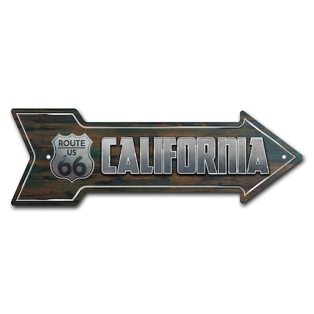 Signmission California 66 Arrow Sign Funny Home Decor 18in Wide P-ARROW-999930